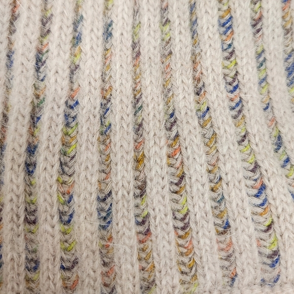 Pink Rainbow Stripe Knit Toque - Picture 7 of 8